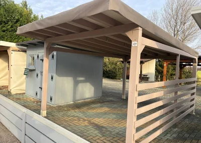 PERGOLATO CM 300X450 CON TELO MONOFALDA